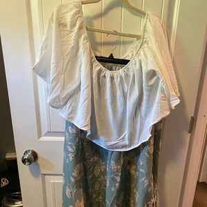 Shein Curve 2XL 2-piece set. Crop top and skirt.